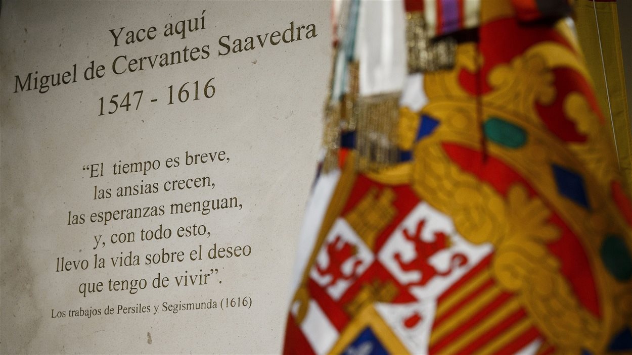 400 ans après sa mort, l'écrivain Cervantes a droit à des funérailles