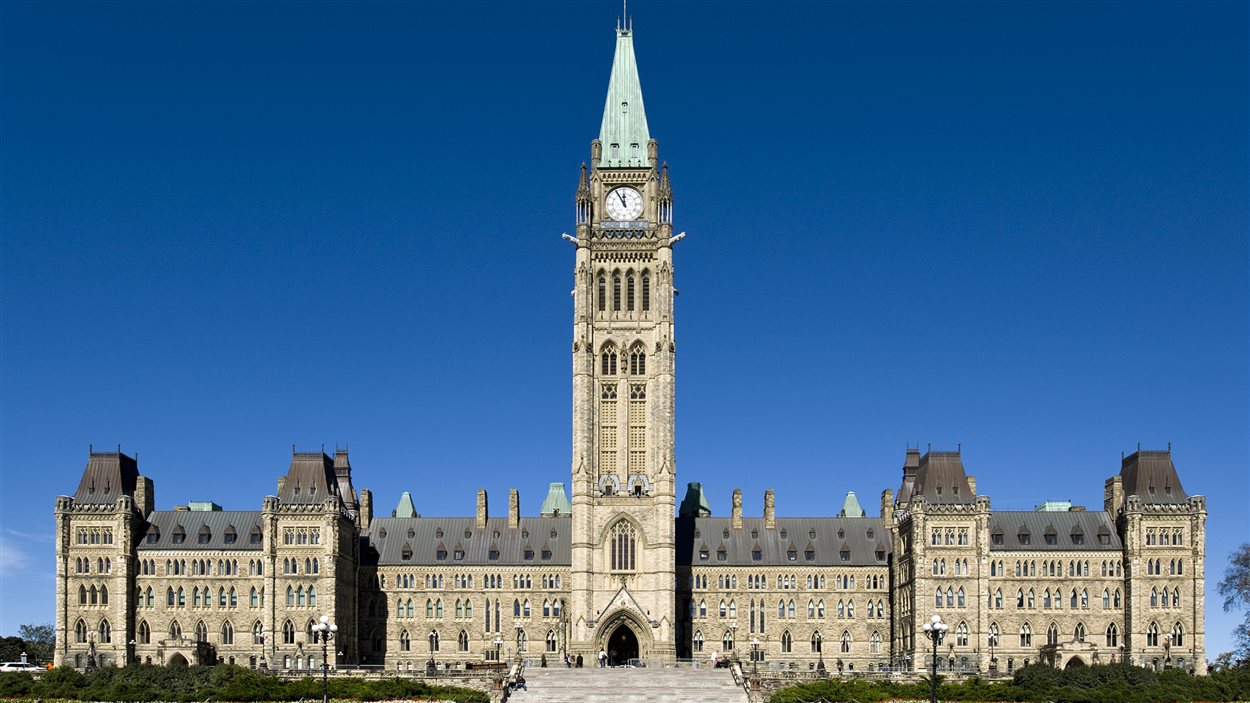 Le parlement du Canada, au centre-ville d'Ottawa