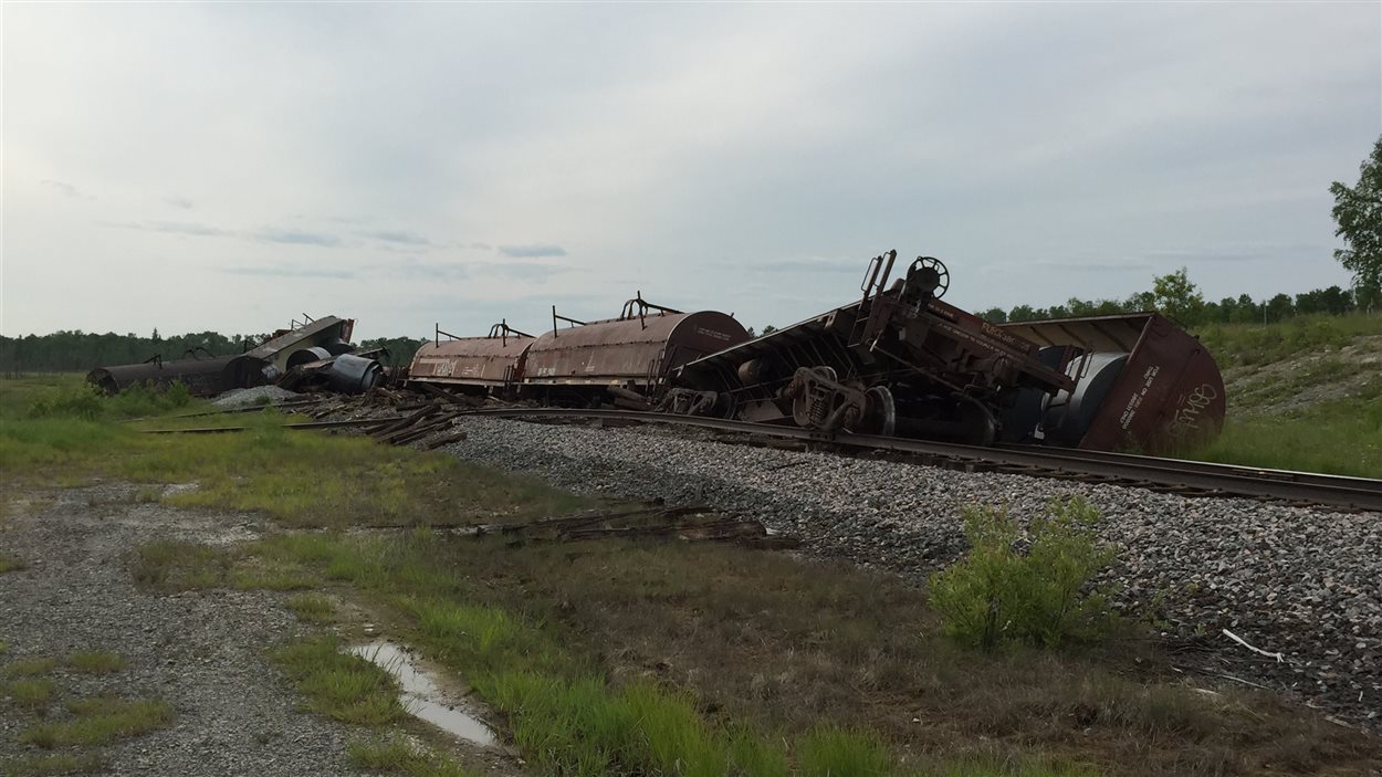 Huit wagons ont déraillé