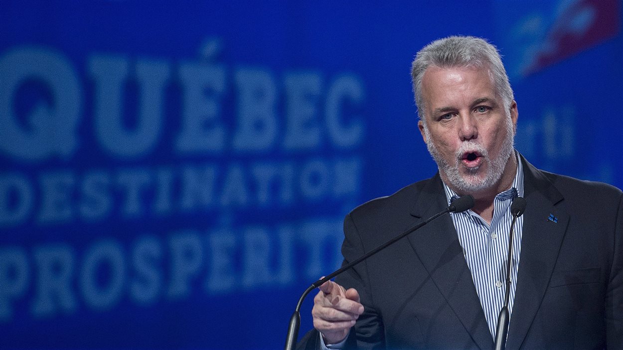 Philippe Couillard au congrès libéral.