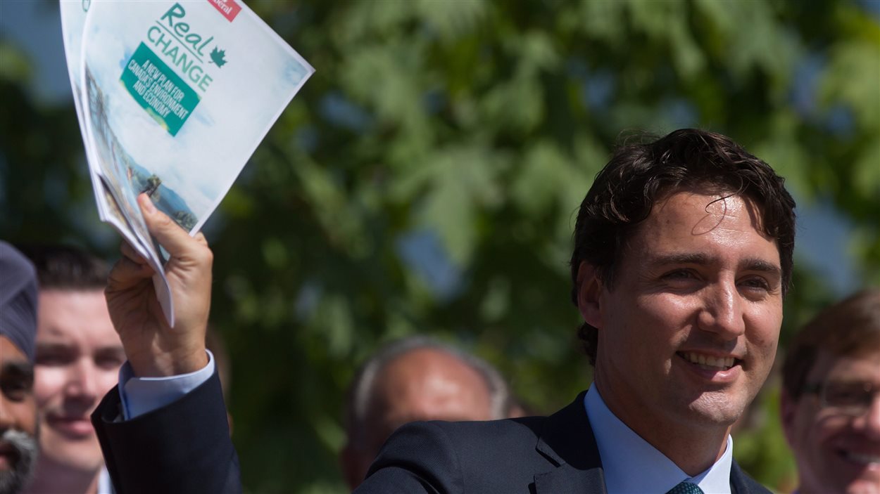 Le chef du Parti libéral du Canada, Justin Trudeau, a présenté sa stratégie environnementale à Vancouver.