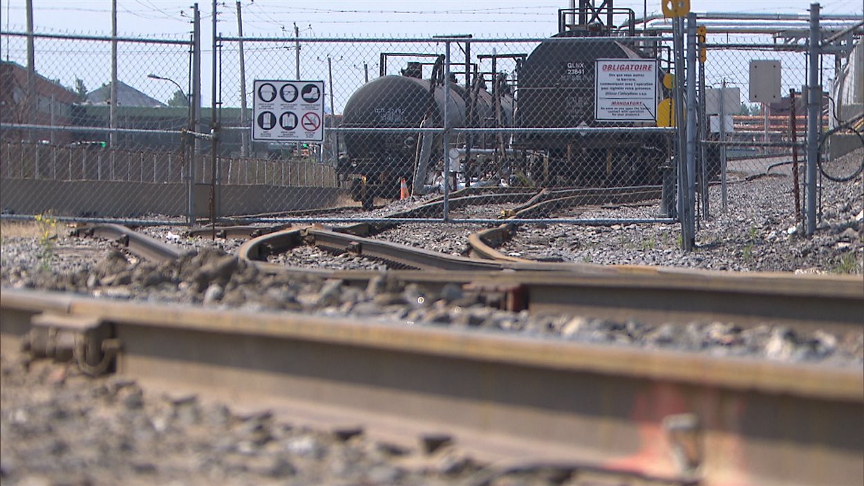 Des installations ferroviaires de la MMA à Lac-Mégantic.
