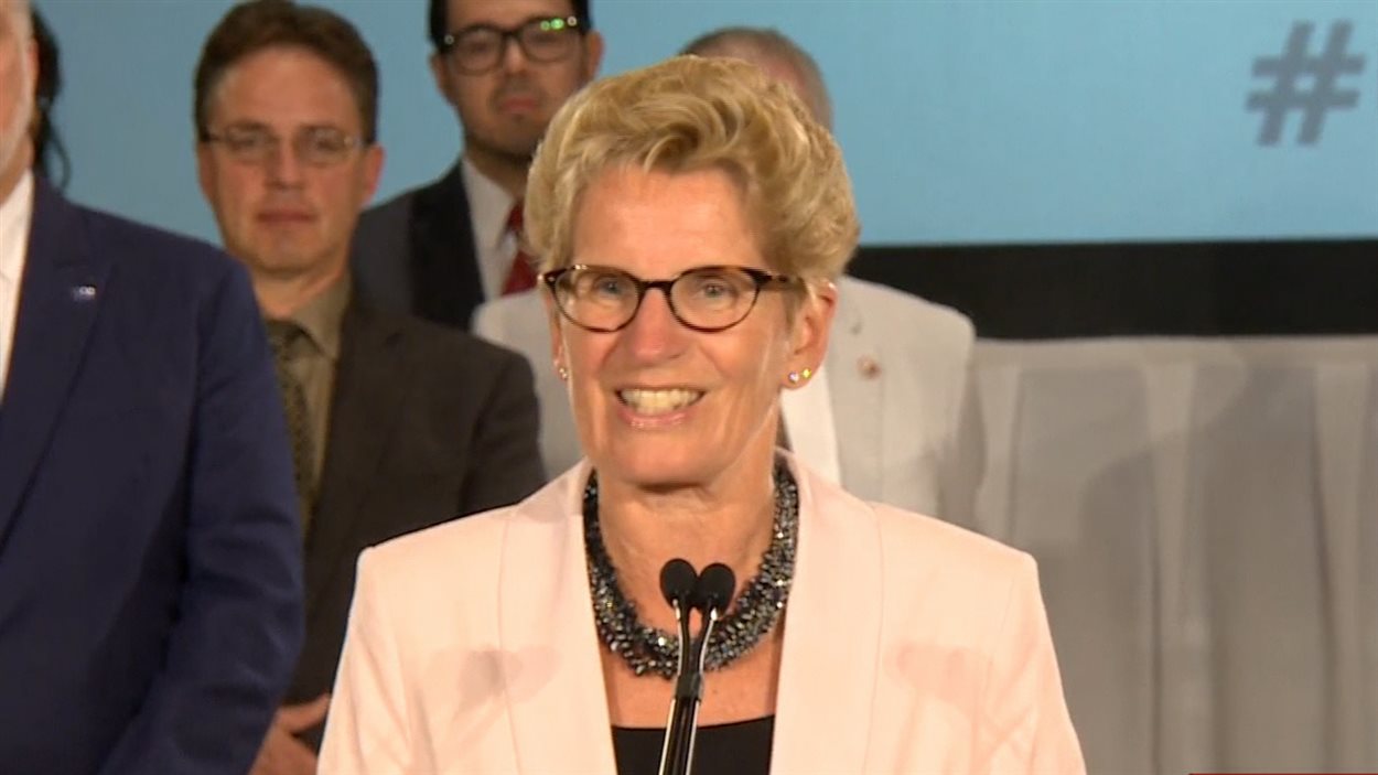 La première ministre de l'Ontario lors du Sommet des Amériques sur le climat