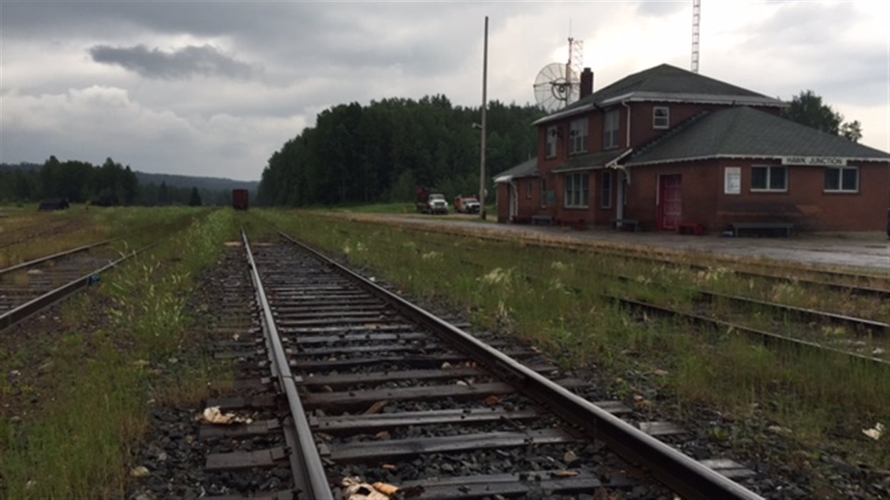 Gare de Hawk Junction sur le trajet de l'Algoma Central Railway