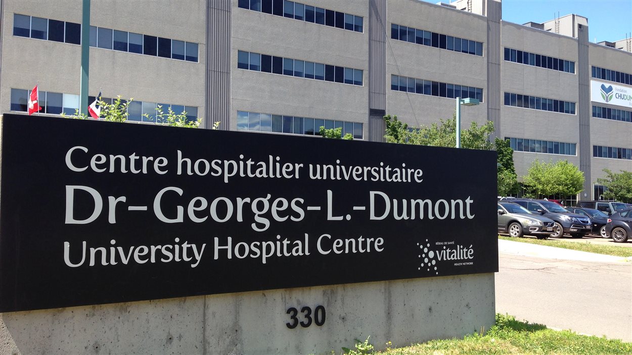 Le Centre hospitalier universitaire Dr-Georges-L.-Dumont à Moncton. 