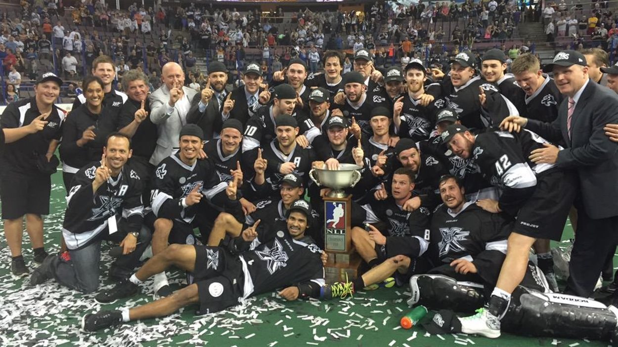Le Rush d'Edmonton a remporté le championnat de la Ligue nationale de crosse le 5 juin face au Rock de Toronto.
