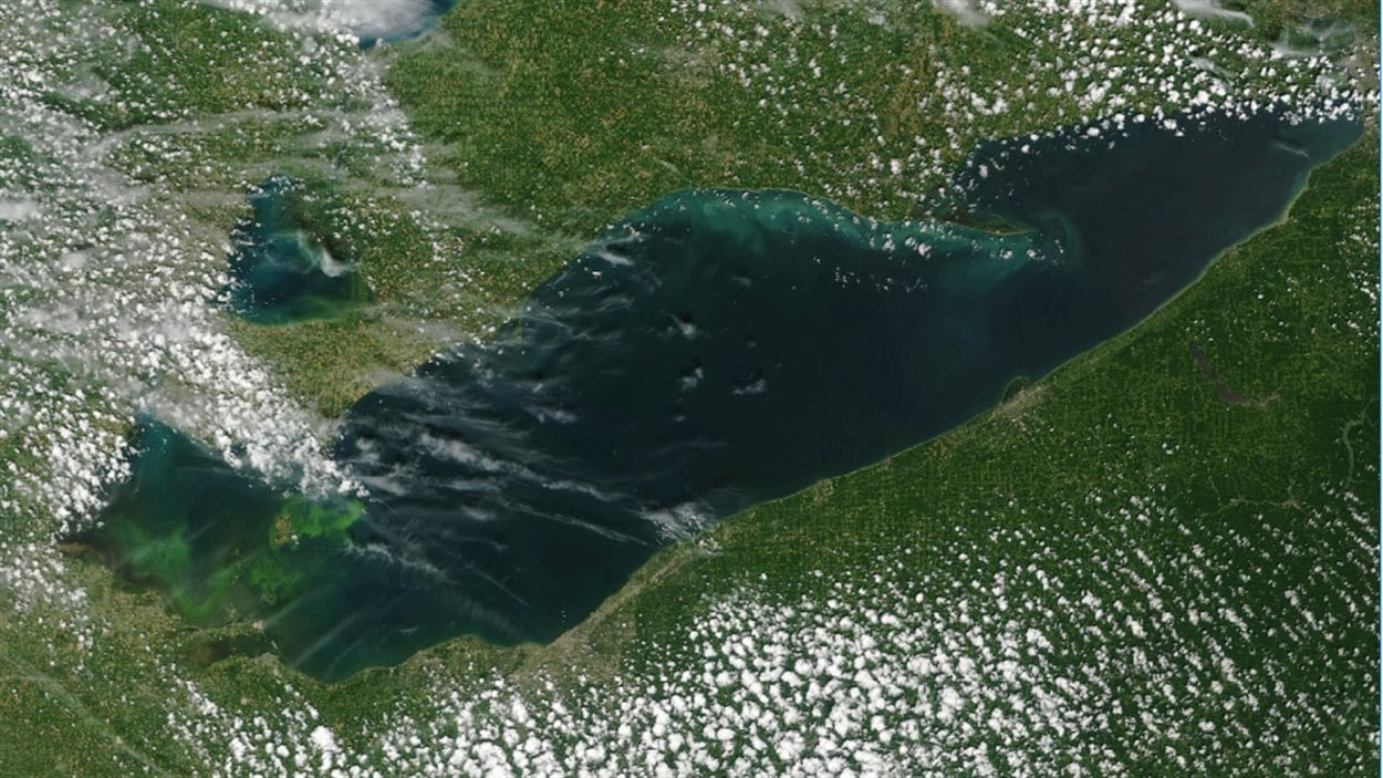 Photo satellite du lac Érié