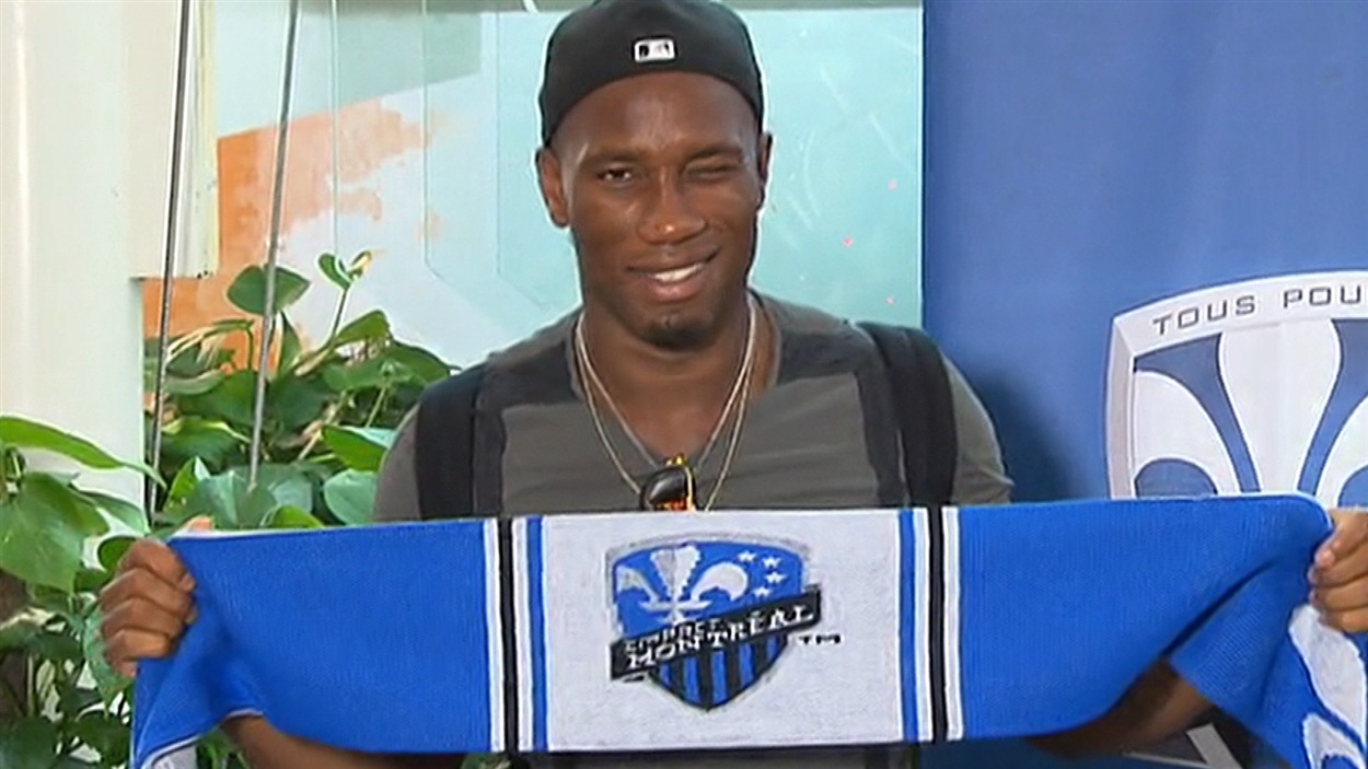 Didier Drogba, à son arrivée à Montréal
