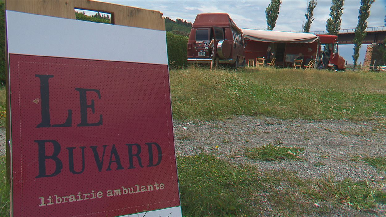 La librairie mobile Le Buvard à Trois-Pistoles