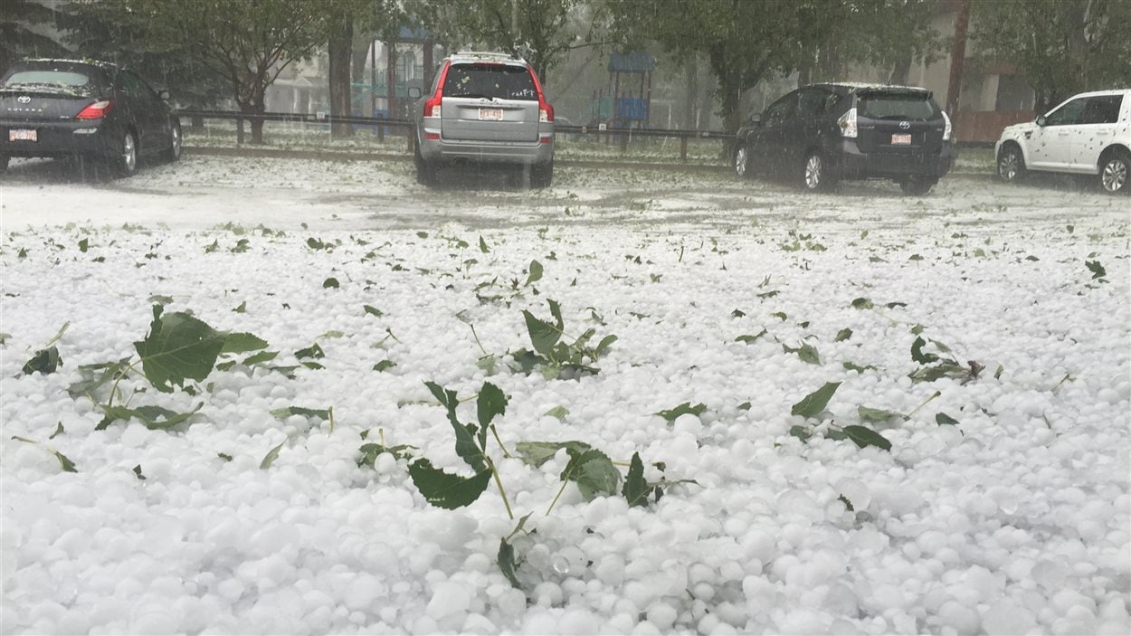 la tempete de grele de calgary en images radio canada ca