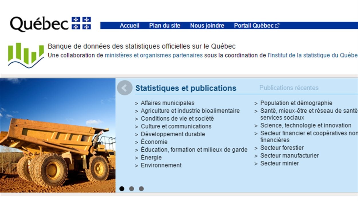 Site web de la Banque de données des statistiques officielles sur le Québec