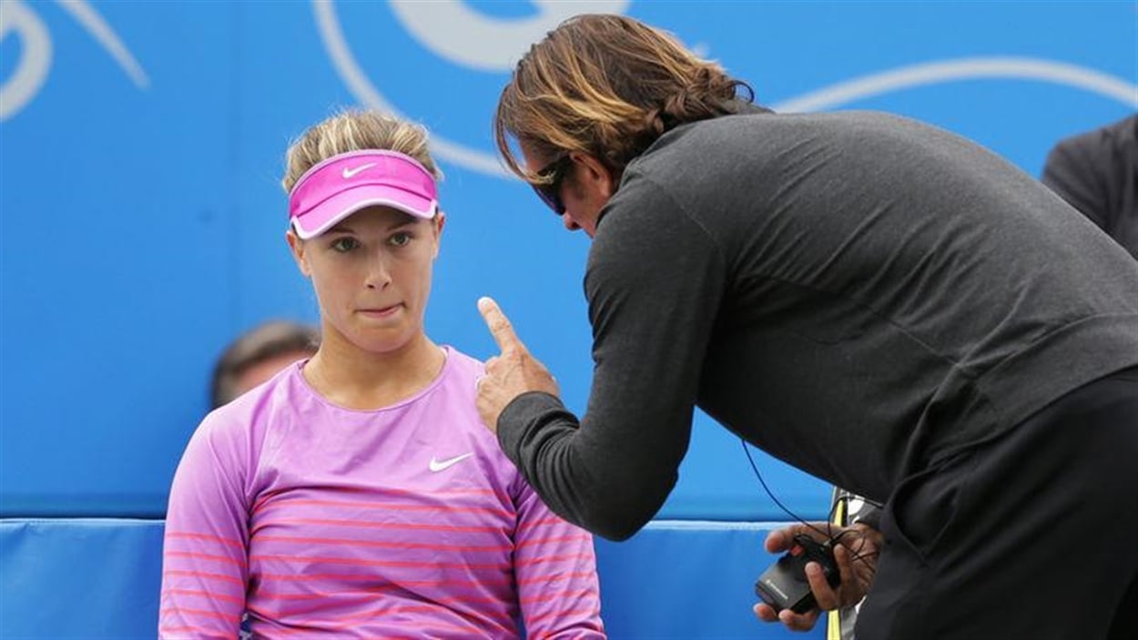 Eugenie Bouchard et Sam Sumyk