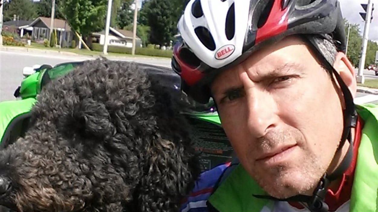 Steven Gunn et son chien Rose