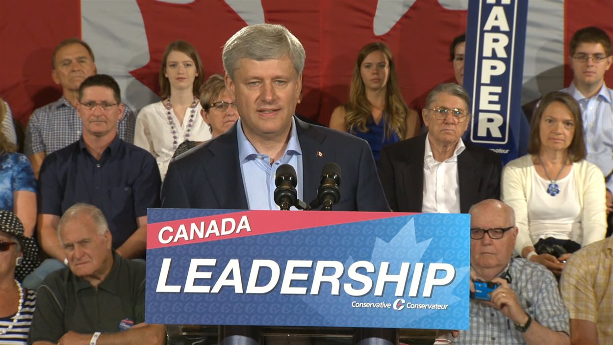 Stephen Harper de passage dans l'est ontarien, le 23 août