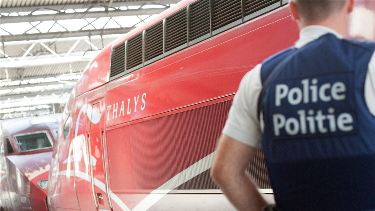 La sécurité (ici à Bruxelles) a été renforcée après l'attaque de vendredi dans un Thalys.