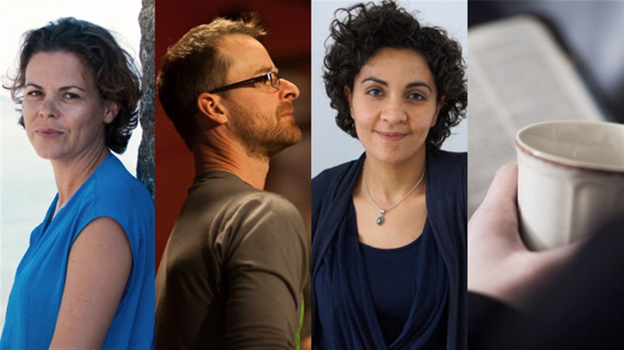 Laure Morali, Philippe Garon, Yara El Ghadban et Anne Molgat ont effectué la présélection des textes pour le Prix du récit Radio-Canada 2015.