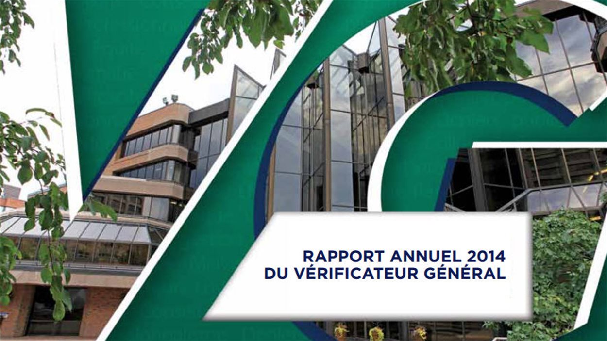 La couverture du rapport 2014 du véréficateur général de Gatineau.