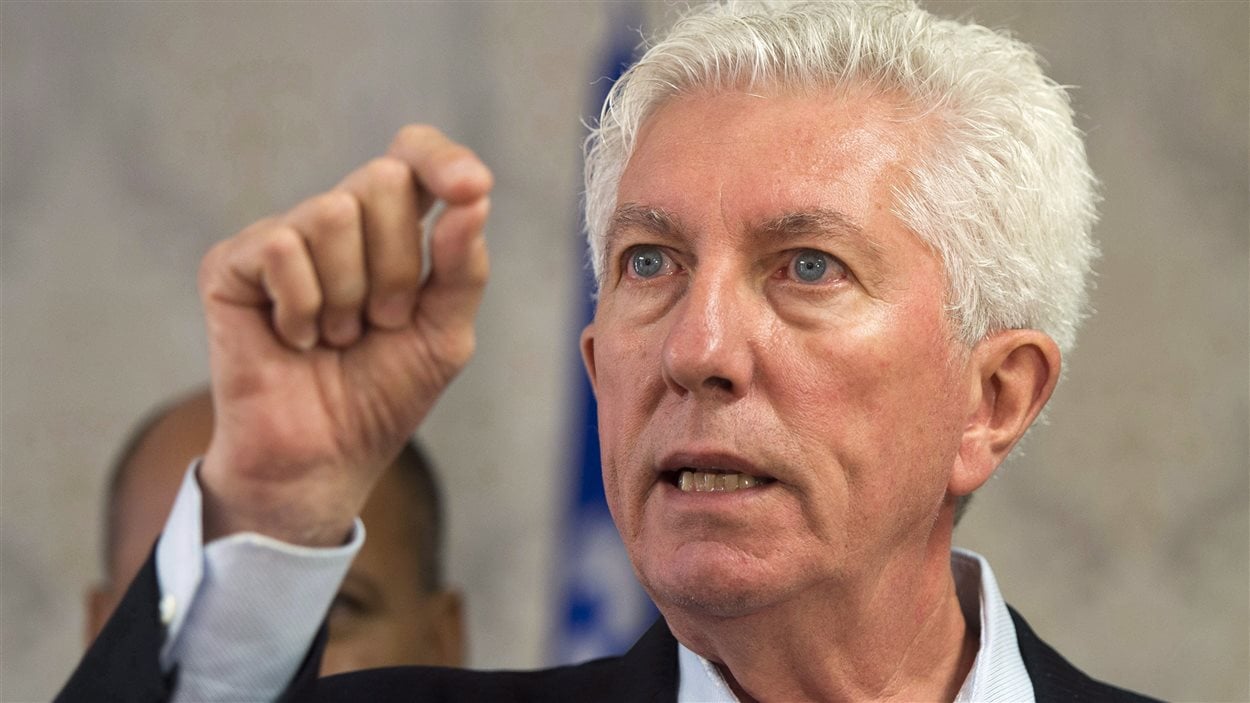 Le chef du Bloc québécois, Gilles Duceppe