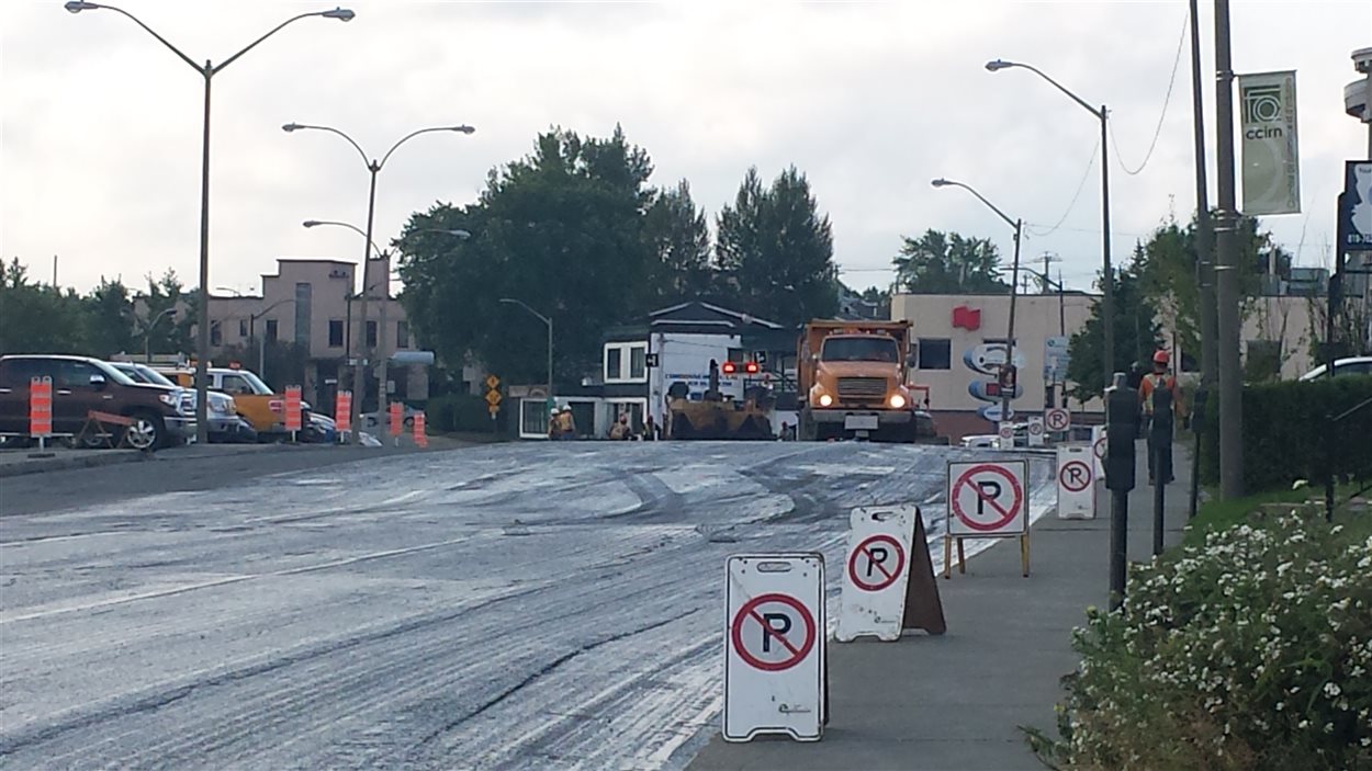 Des travaux perturbent la circulation au centreville de RouynNoranda