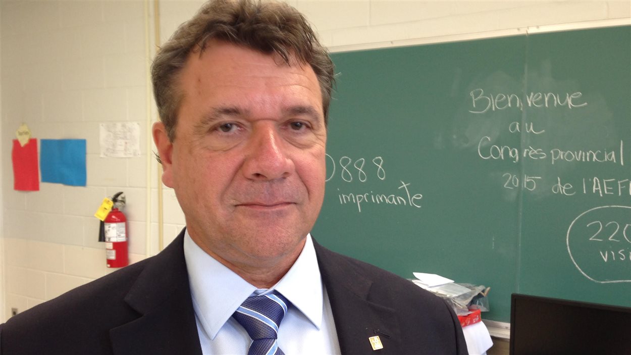 Le président de l'Association des enseignantes et enseignants francophones du Nouveau-Brunswick, Marc Arseneau.