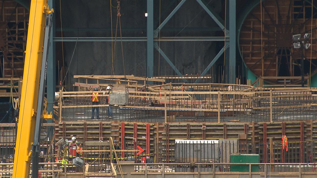 Le chantier de la centrale Romaine 3