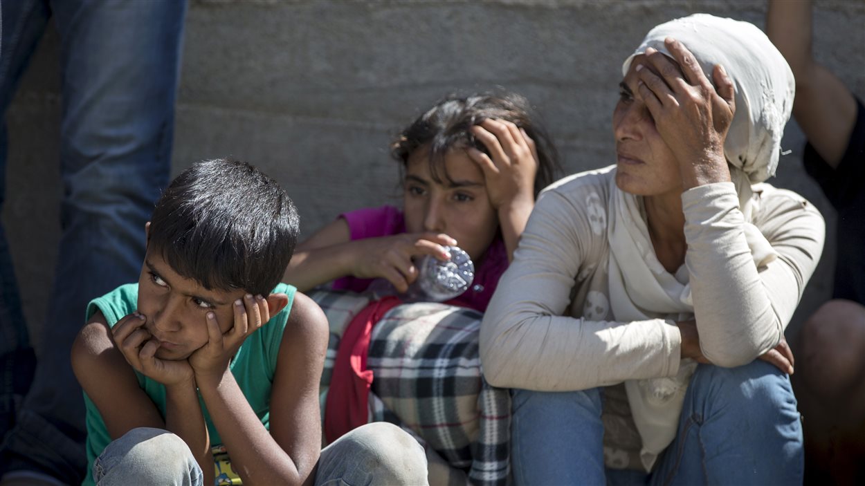 Des réfugiés syriens en Serbie, le 24 août