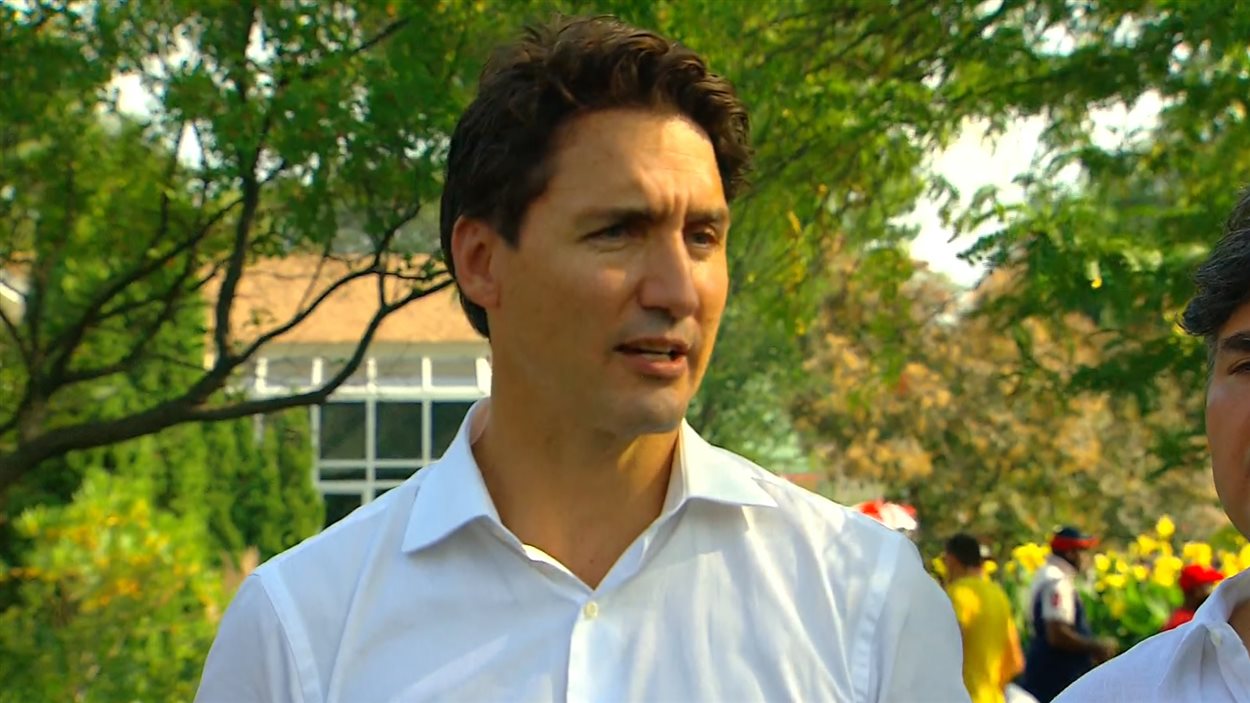 Le chef libéral Justin Trudeau