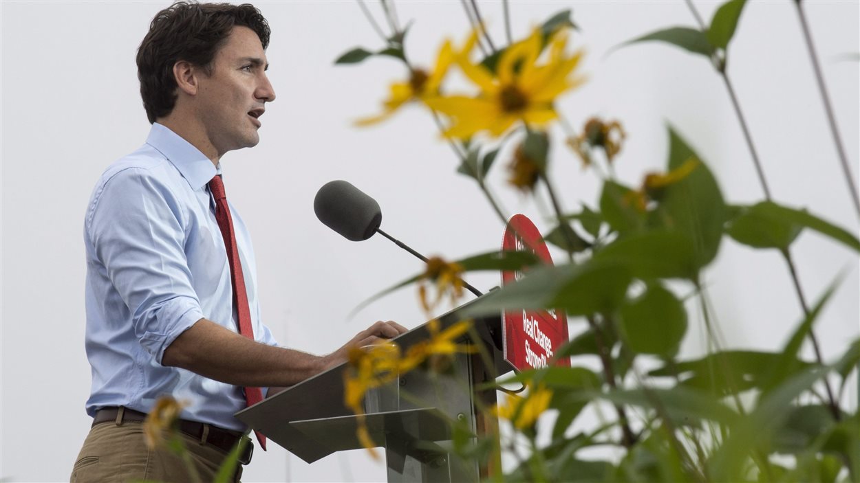 Justin Trudeau à Trois-Rivières, le 2 septembre