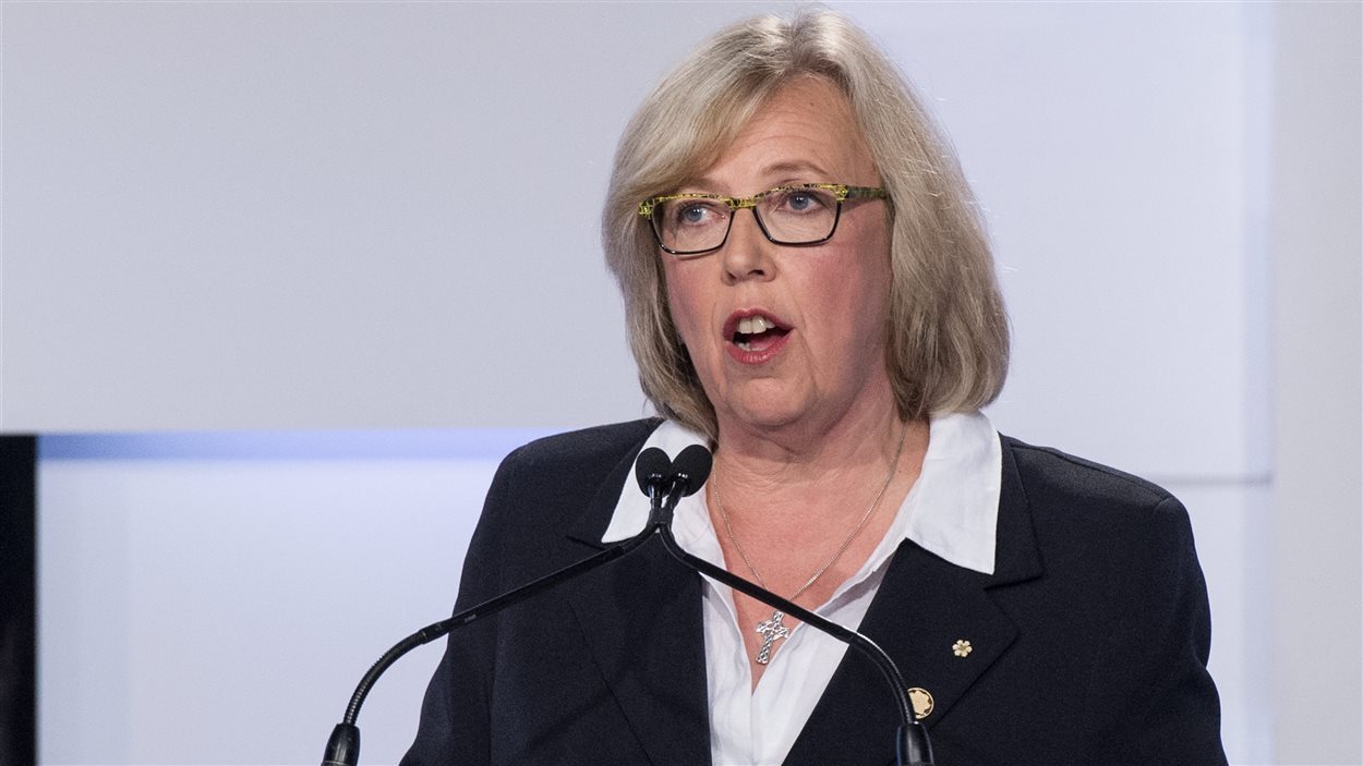 La chef du Parti vert, Elizabeth May