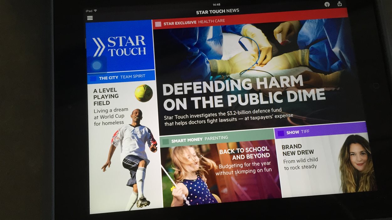 La nouvelle application gratuite du <i>Toronto Star</i>, Star Touch