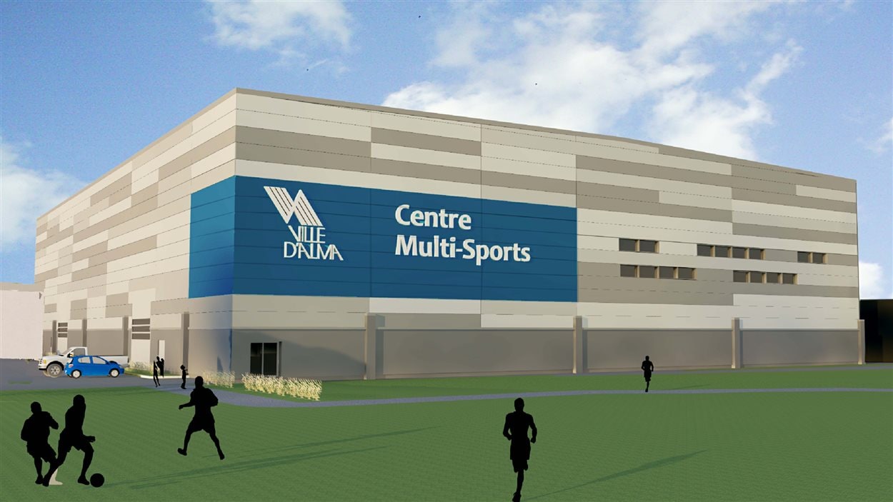 La maquette du nouveau centre Multi-Sports d'Alma