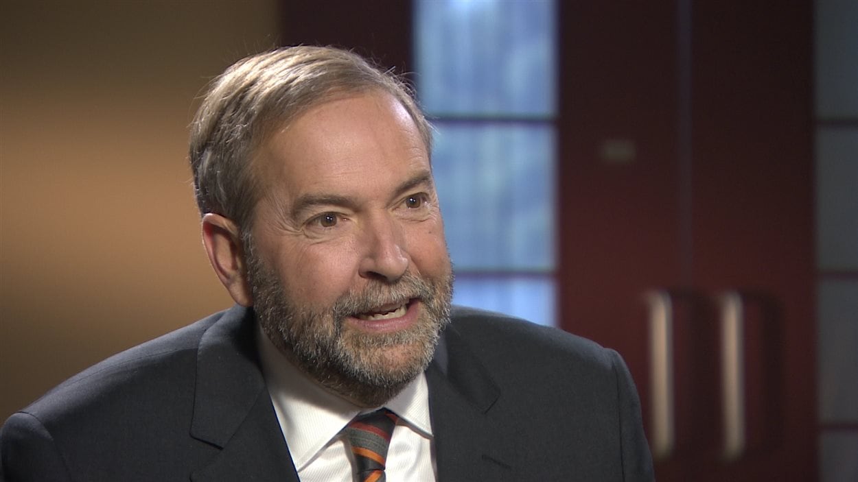 Le chef du NPD, Thomas Mulcair, en entrevue aux Coulisses du pouvoir