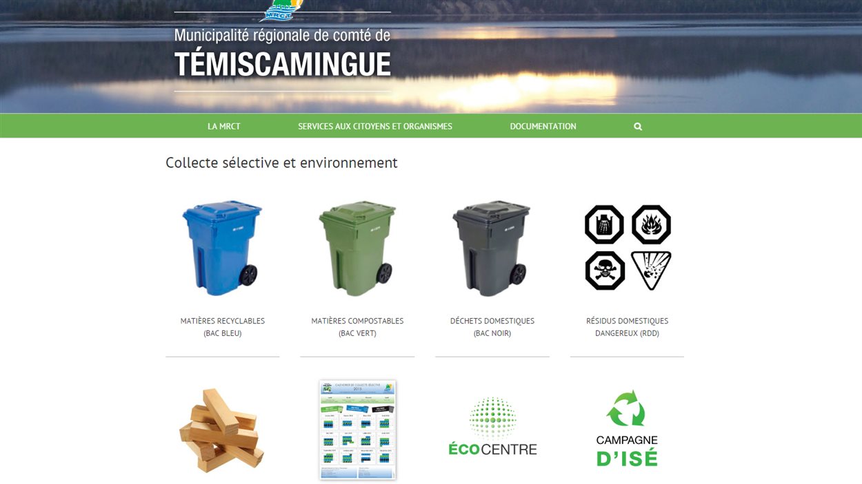 Site web de la MRC Témiscamingue