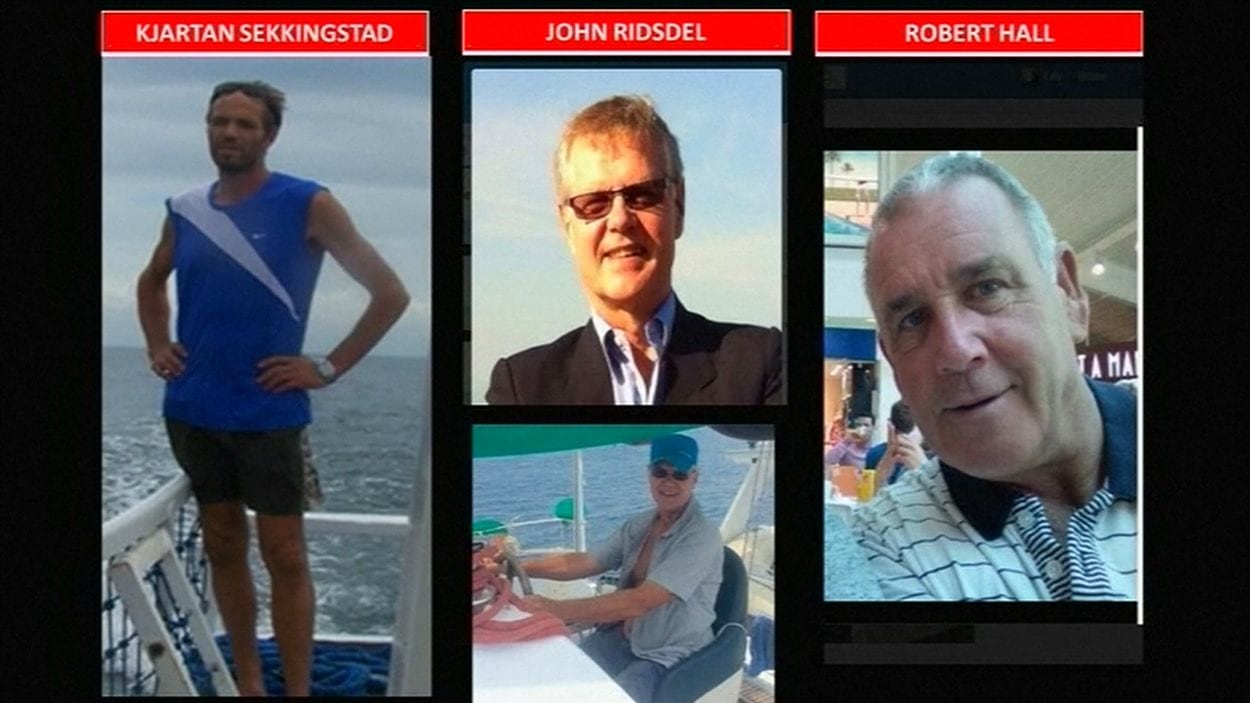 Trois des quatre victimes de l'enlèvement.