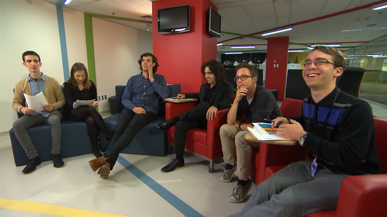 Dardan, Amélie, Maxence, Dominique, Gabriel et Alexis.
