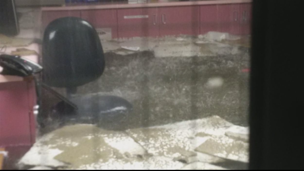 Inondations à l'hôpital général d'Halifax.