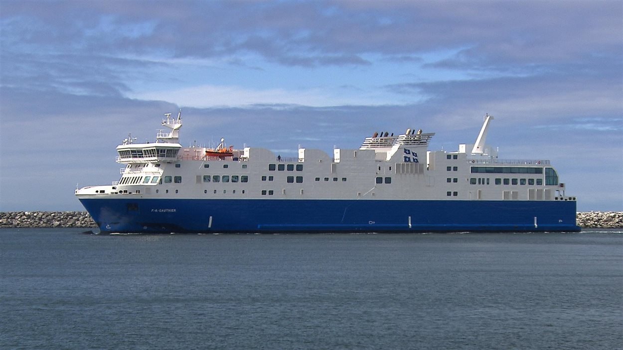 Le nouveau navire de la traverse Matane - Baie-Comeau - Godbout, le F. A.-Gauthier