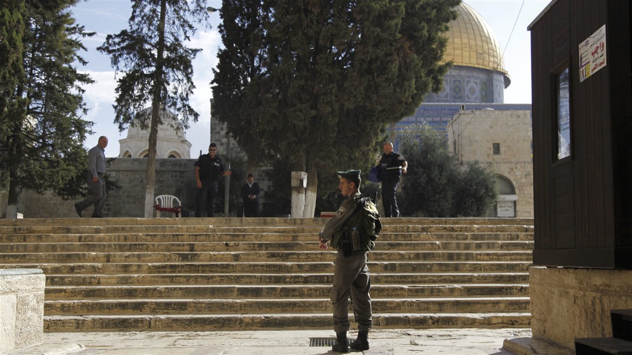 Un policier israélien dans la vieille ville de Jérusalem
