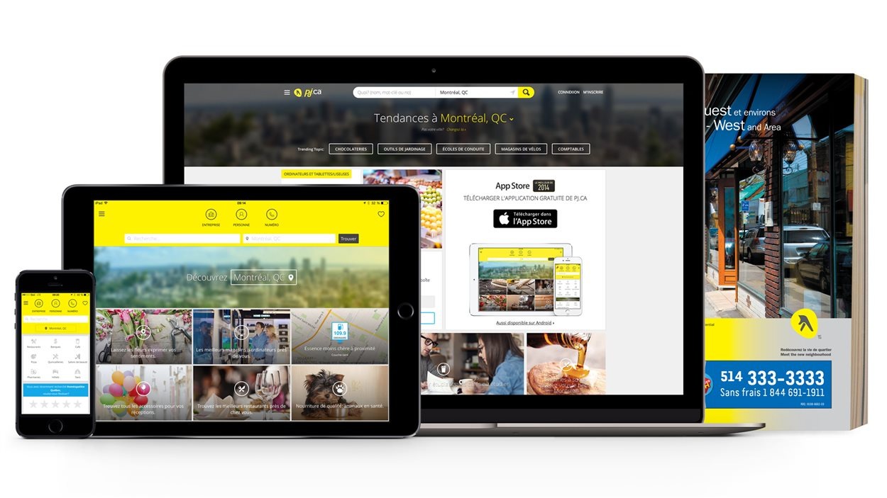 Pages Jaunes supprime 300 emplois, surtout au Québec RadioCanada