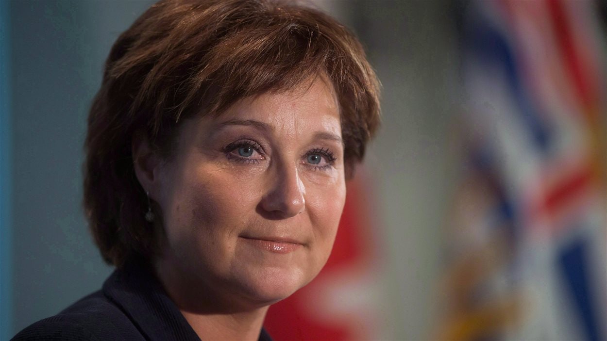 La première ministre de la Colombie-Britannique, Christy Clark.