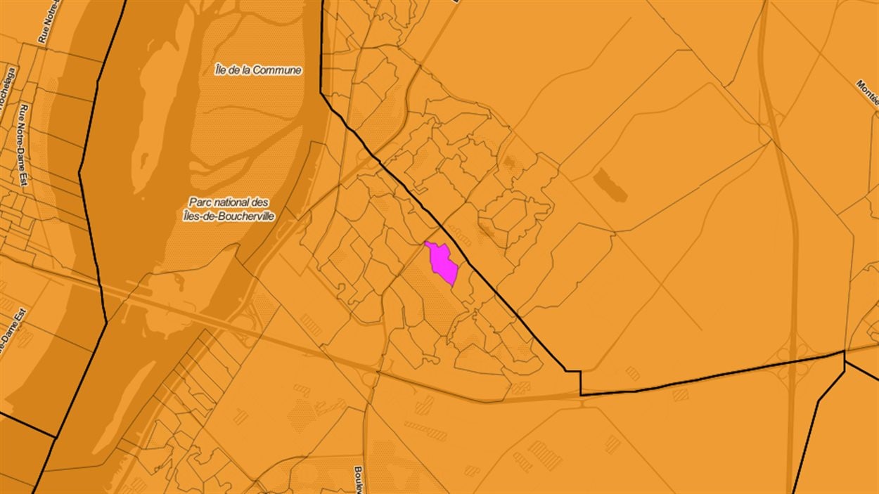 La section de vote de la circonscription Longueuil-Pierre-Boucher à Boucherville qui a majoritairement voté pour le candidat marxiste-léniniste en 2011.