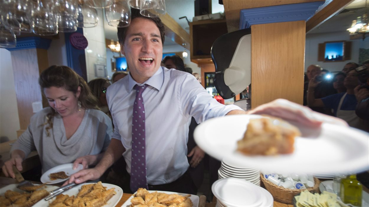 Justin Trudeau et sa femme Sophie Grégoire