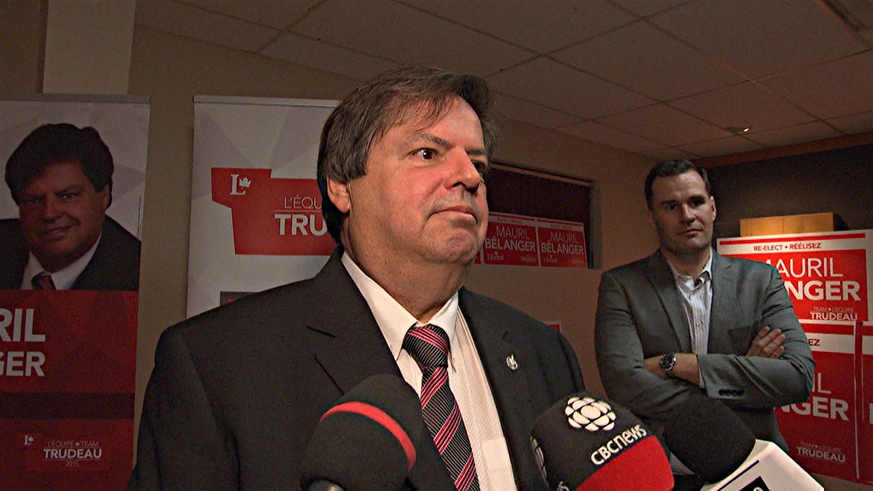 Le député libéral réélu Mauril Bélanger dans Ottawa-Vanier. (19-10-15)