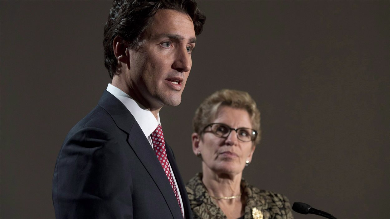 La première ministre ontarienne Kathleen Wynne a fait activement campagne pour le chef libéral Justin Trudeau au cours des derniers mois.