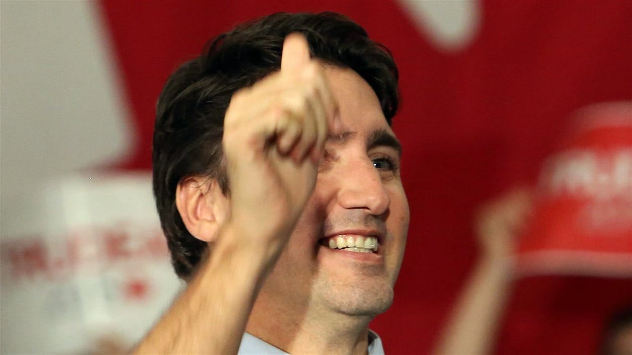 Justin Trudeau, premier ministre désigné du Canada, au lendemain de sa victoire électorale