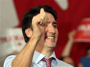 Justin Trudeau, premier ministre désigné du Canada, au lendemain de sa victoire électorale