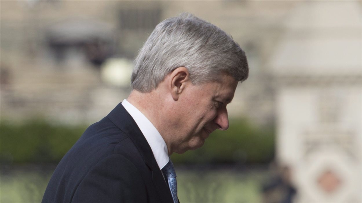Le premier ministre sortant Stephen Harper