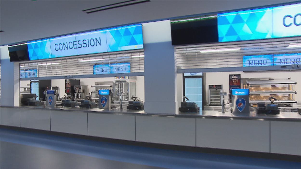 Les concessions alimentaires au Centre Vidéotron