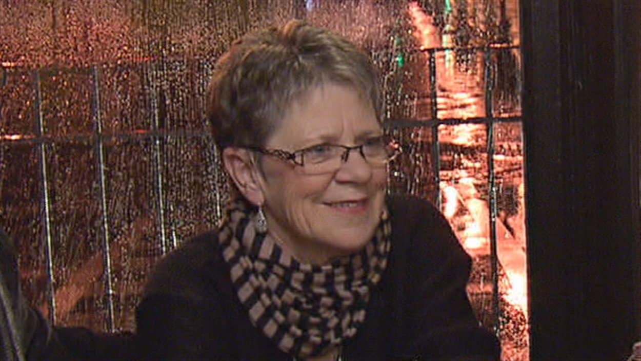 Yolande Poirier lors d'un enregistrement de l'émission Méchante Soirée en 2013