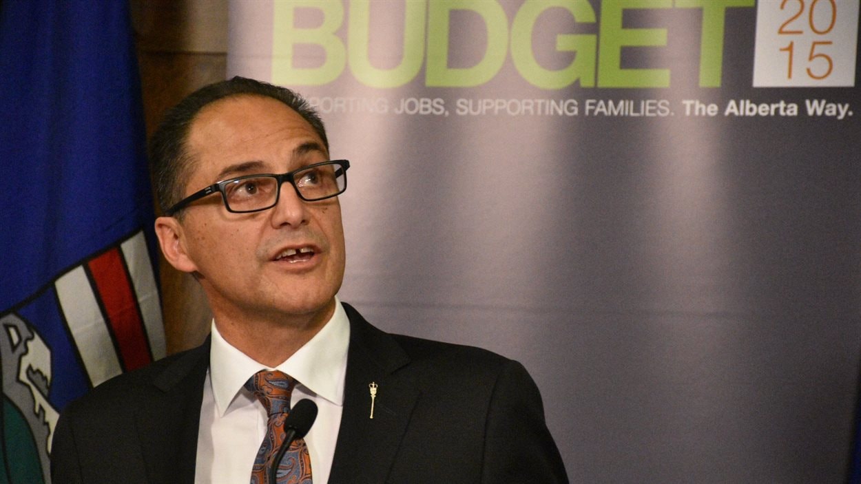 Le ministre des Finances de l'Alberta Joe Ceci